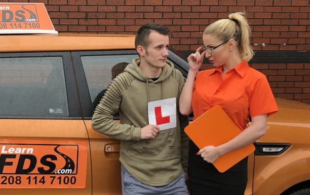 Exam failure leads to hot car sex