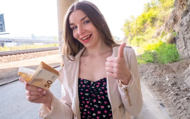 Shy and Tight Outdoor Fuck