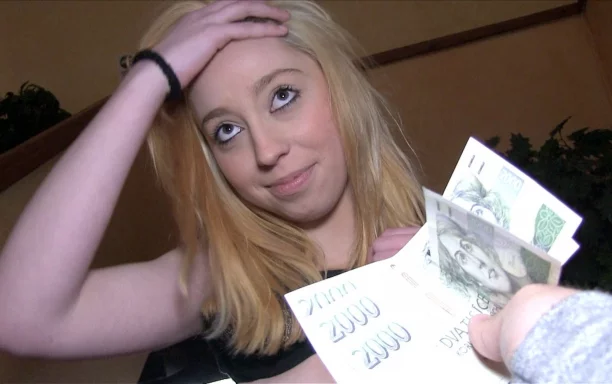 Innocent Teen Bends Over for Cash