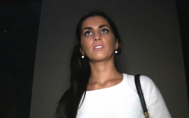 Beautiful slim brunette accepts cash for sex deal