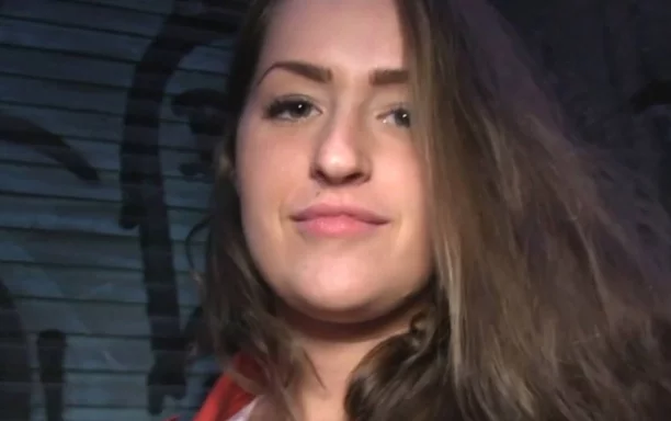 Brunette with big boobs fucked in a cellar
