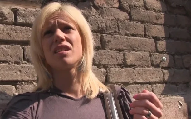 Blonde fucks a stranger in underground car park