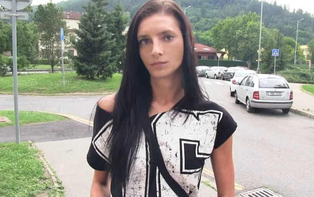 Skinny Brunette is Not Shy