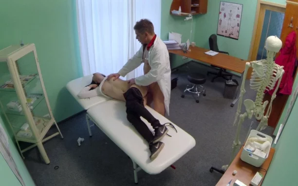 Doctor's Cock To Lowers Patient's  Pressure And Panties