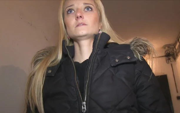 Blonde Babe Takes A Mouthful Of Stranger's Cum