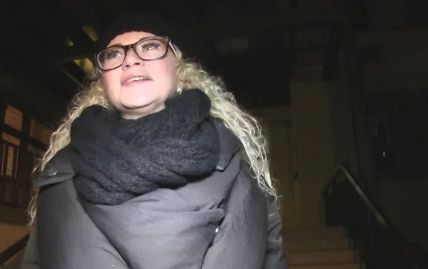 Nervous Blonde Nerd Loves To Fuck Strangers In Public