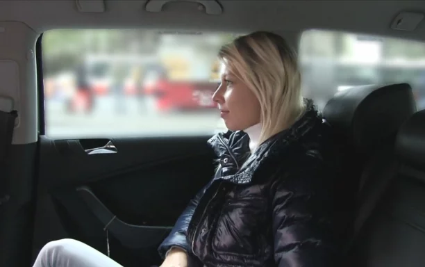 Blonde Satisfies Cabbie's Demands With A Cock Up Her Wet Pussy