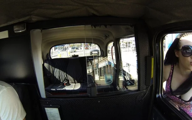 Cabbie Gets Horny Babe To Titty Fuck His Big Dick