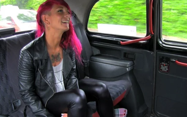 Redhead Punk With Tattoos Gets A Lesson In Cock From Cabbie