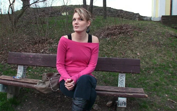 With No Money To Pay A Fake Fine, Cutie Gets A Dick In The Mouth