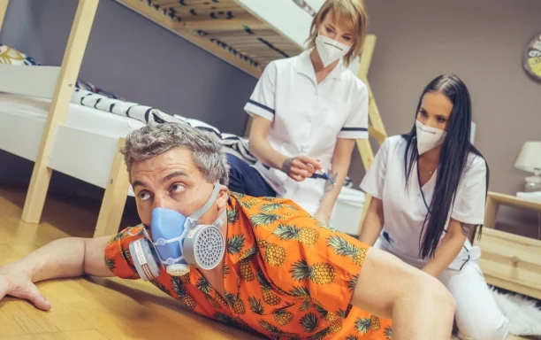 Stuck Between Two Nurses