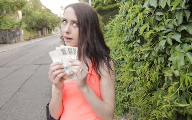 Slim nymphs public train track fuck