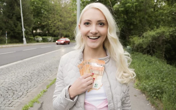 Horny tourist hungry for Czech cock